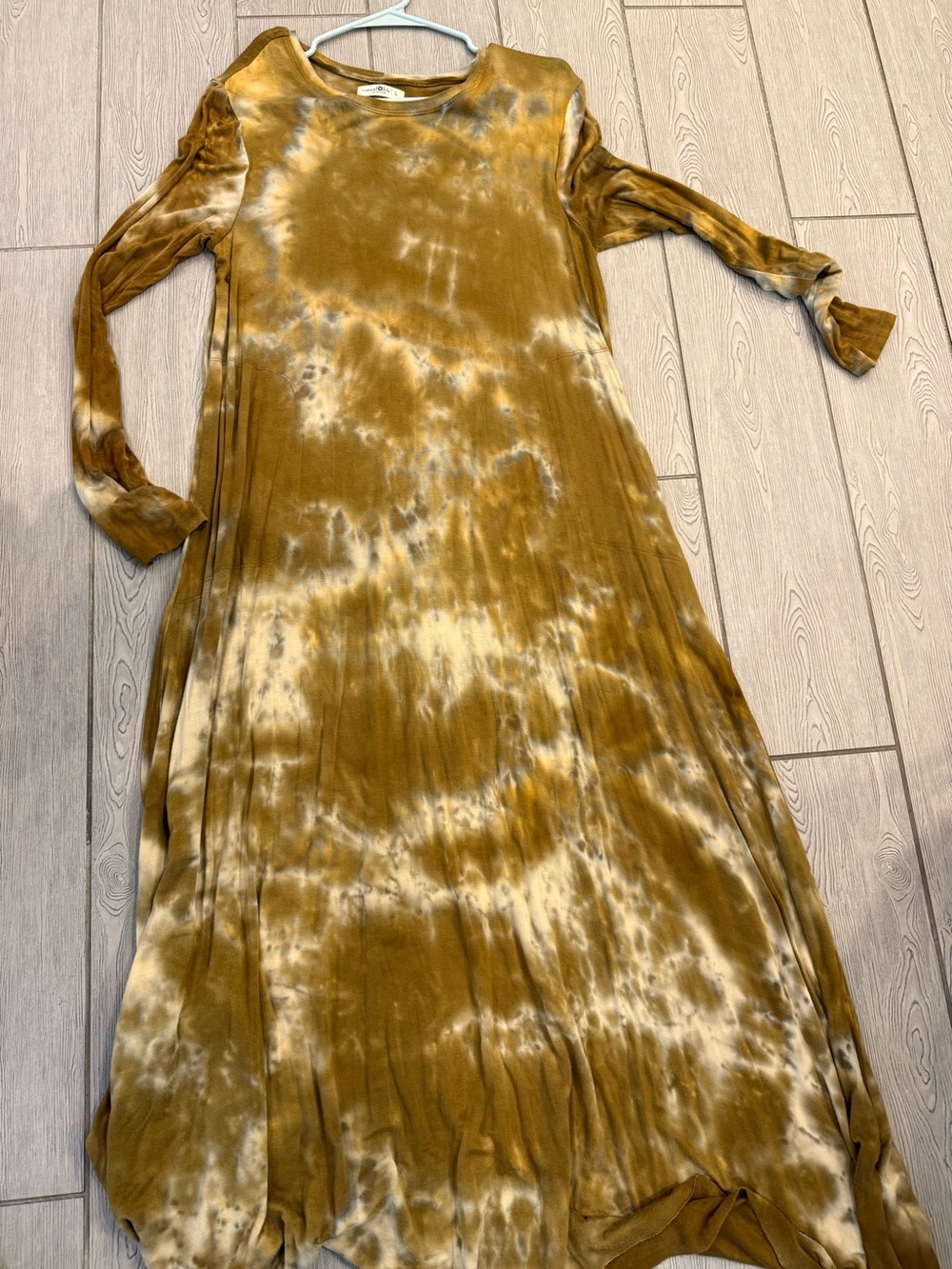 NL Green and Brnn  Tie Dyed Maxi Dress